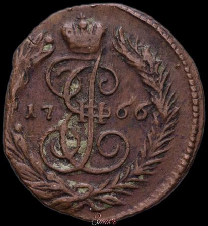 Фото Полушка 1766 года ЕМ 
