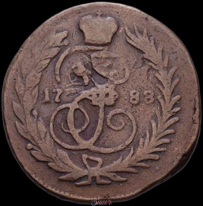 Picture 1 kopeck 1788 year  