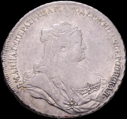 Picture 1 rouble 1738 year  "Petersburg type"