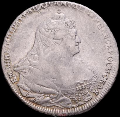 Фото 1 рубль 1739 года  "Московский тип"