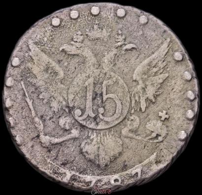 Picture 15 kopecks 1787 year СПБ 