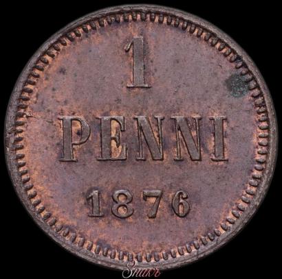Picture 1 penni 1876 year  