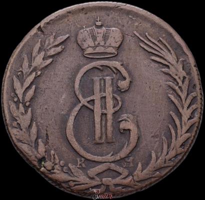 Фото 5 копеек 1770 года КМ 