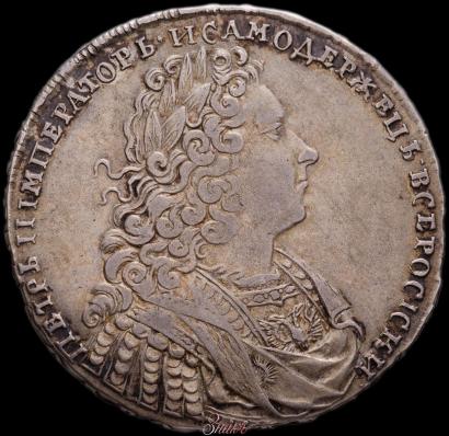Фото 1 рубль 1729 года  "Тип 1728"