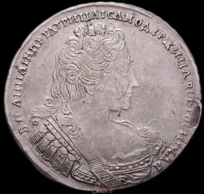 Фото 1 рубль 1733 года  