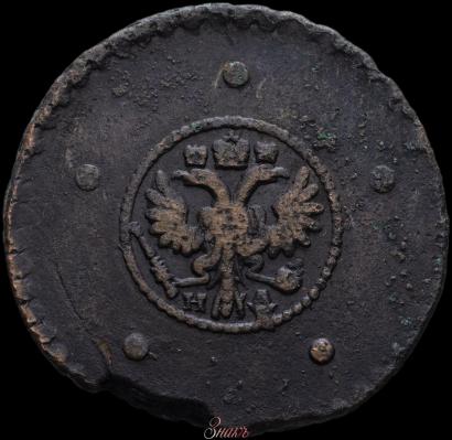 Фото 5 копеек 1727 года НД 