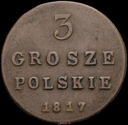 Picture 3 grosze 1817 year IB 