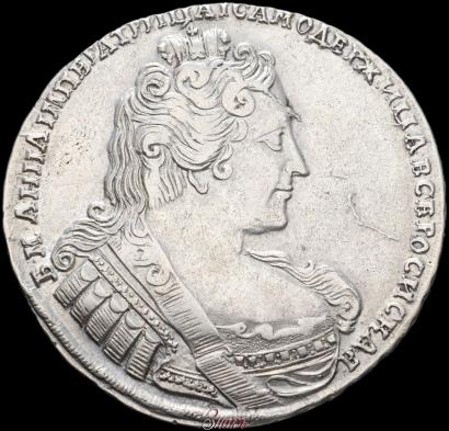 Фото 1 рубль 1733 года  