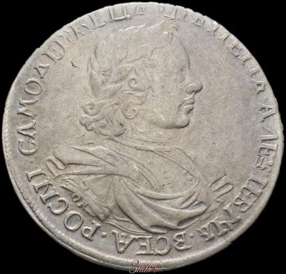Фото 1 рубль 1718 года OK-L 