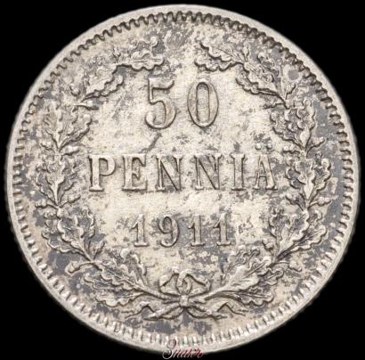 Фото 50 пенни 1911 года L 