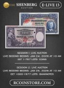 SHENBERG AUCTION, каталог лотов, результаты торгов