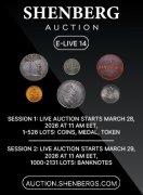 SHENBERG AUCTION, каталог лотов, результаты торгов