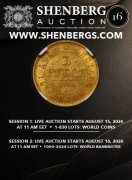 SHENBERG AUCTION, каталог лотов, результаты торгов