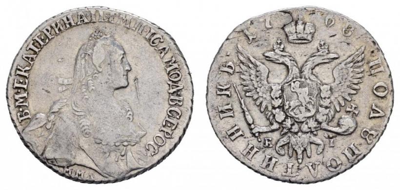 Фото Полуполтинник 1766 года ММД-EI 
