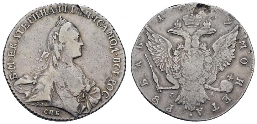 Picture 1 rouble 1769 year СПБ-СА 