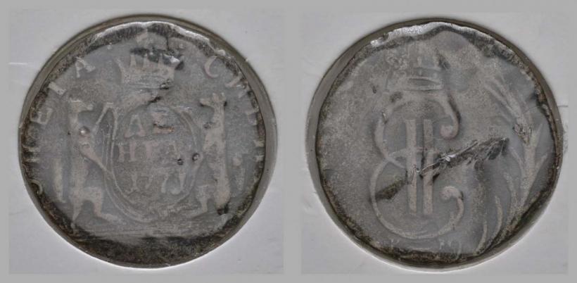 Фото Денга 1771 года КМ 