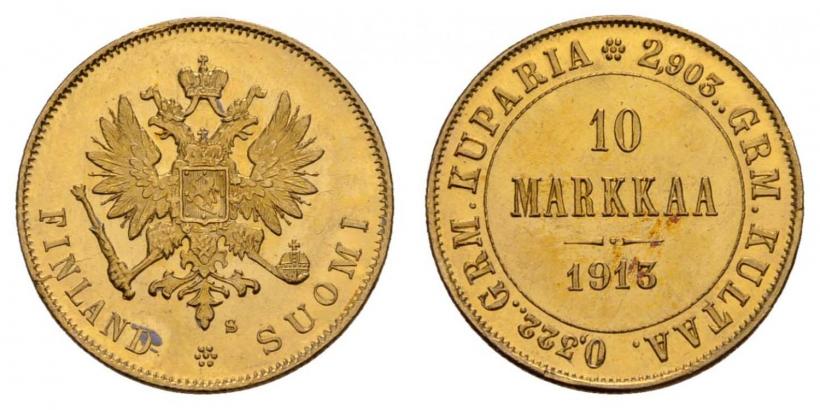 Фото 10 марок 1913 года S 