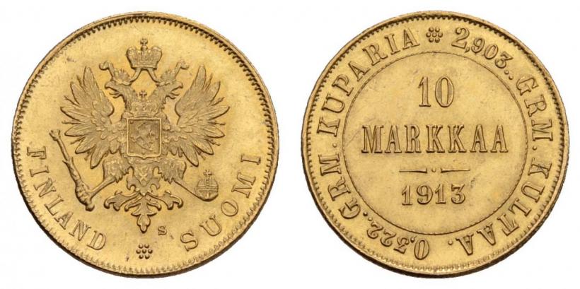 Picture 10 markkaa 1913 year S 