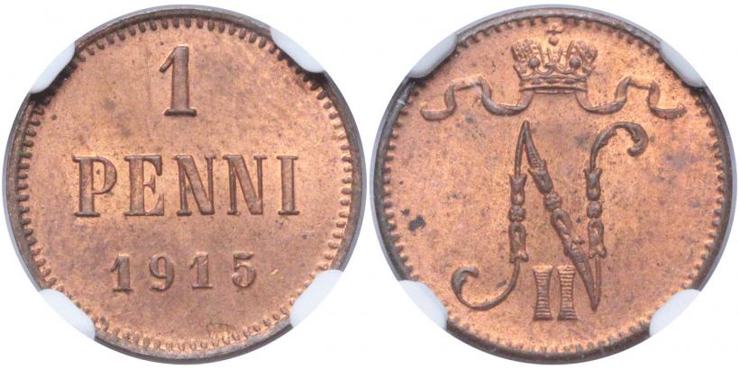 Фото 1 пенни 1915 года  