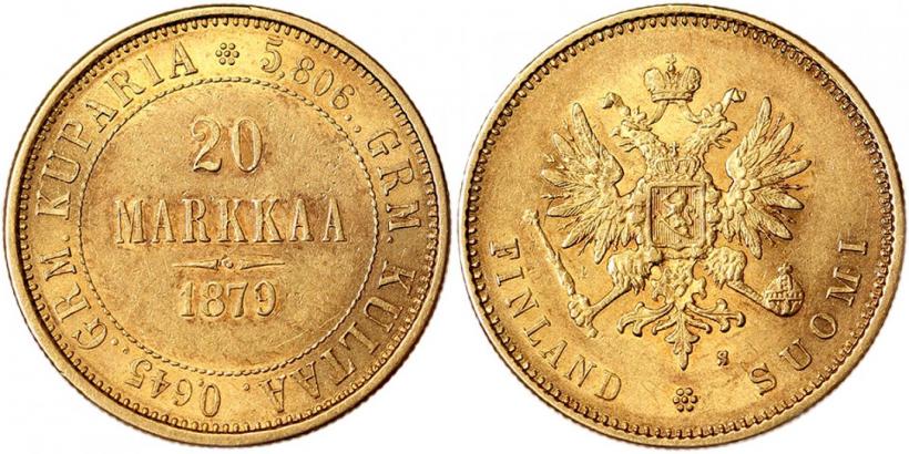 Picture 20 markkaa 1879 year S 