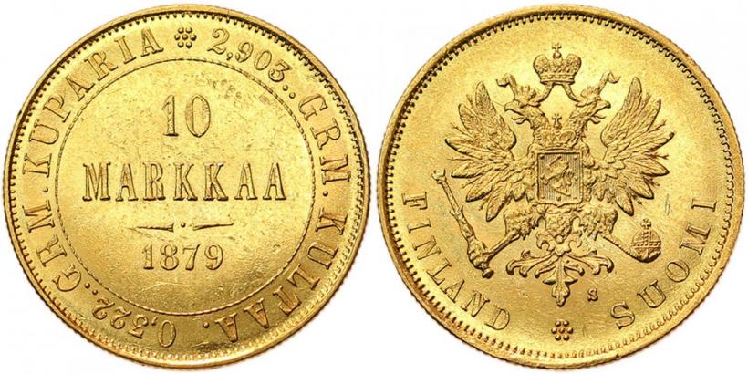 Picture 10 markkaa 1879 year S 