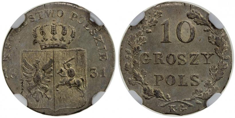 Picture 10 groszy 1831 year KG "Polish uprising"