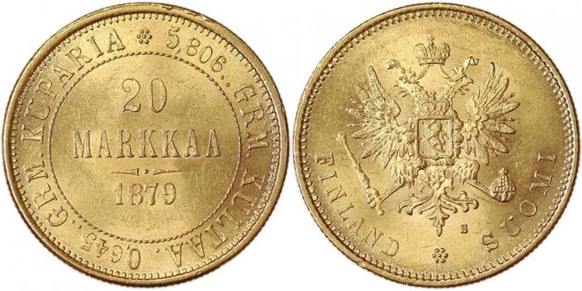Picture 20 markkaa 1879 year S 