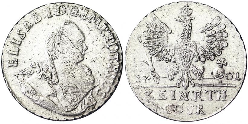 Picture 1/3 Thaler 1761 year  