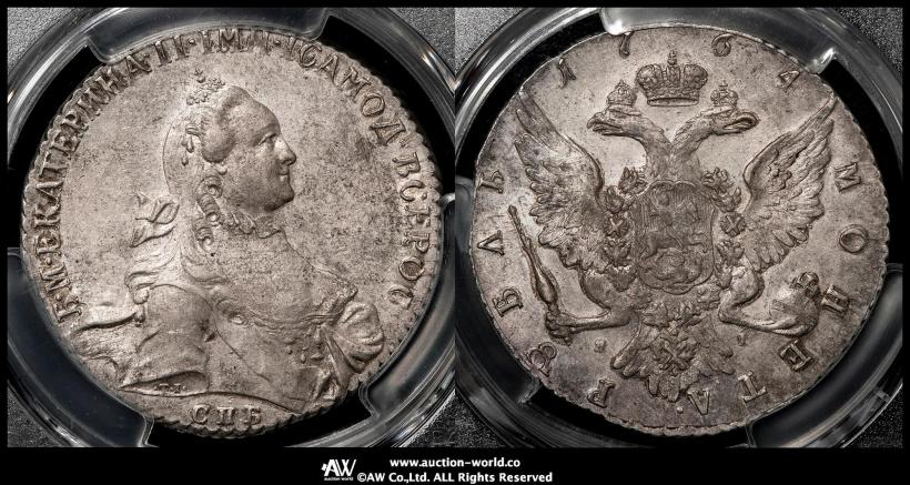 Picture 1 rouble 1764 year СПБ-ЯI 