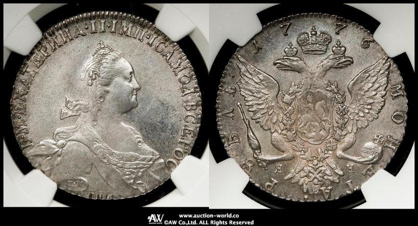 Picture 1 rouble 1776 year СПБ-ЯЧ 