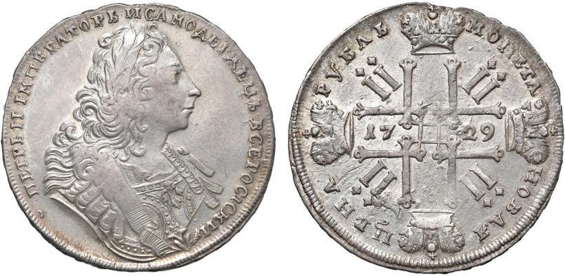 Picture 1 rouble 1729 year  "Type of 1729"