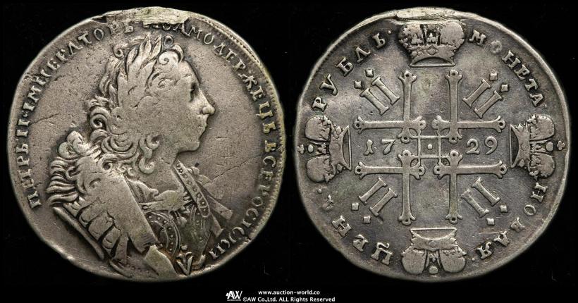 Picture 1 rouble 1729 year  "Type of 1729"