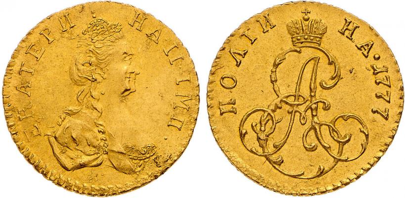 Фото Полтина 1777 года  