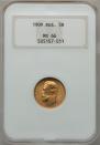5 roubles 1909 year