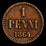 1 penni 1864 year