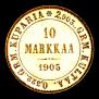 10 markkaa 1905 year
