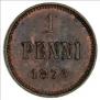 1 penni 1876 year