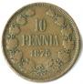 10 pennia 1875 year