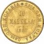 10 markkaa 1881 year