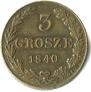 3 grosze 1840 year