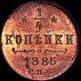 1/4 копейки 1885 года