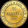 20 markkaa 1891 year