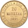 20 markkaa 1891 year