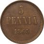 5 pennia 1865 year