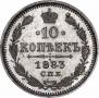 10 копеек 1883 года