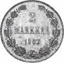 2 markkaa 1907 year