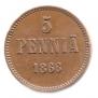 5 pennia 1866 year