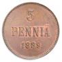 5 pennia 1889 year