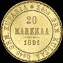 20 markkaa 1891 year