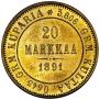 20 markkaa 1891 year